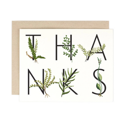 Fern Thanks Card by Amy Heitman