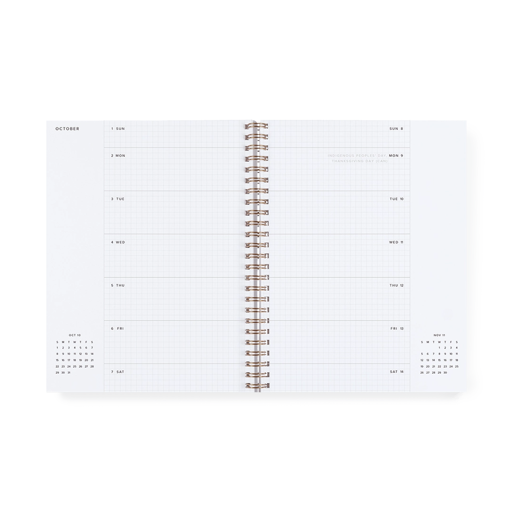 2024-2025 17-month Monthly & Weekly Grid Planner by Appointed