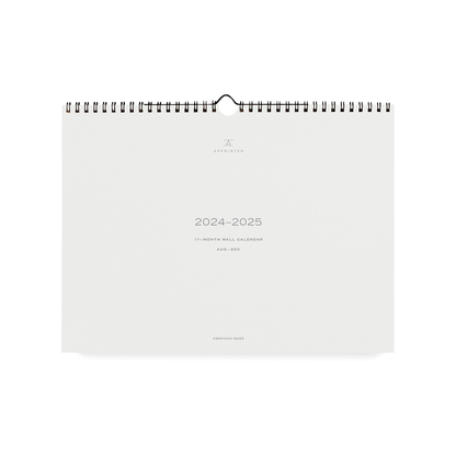 2024-2025 17-month Studio Wall Calendar by Appointed