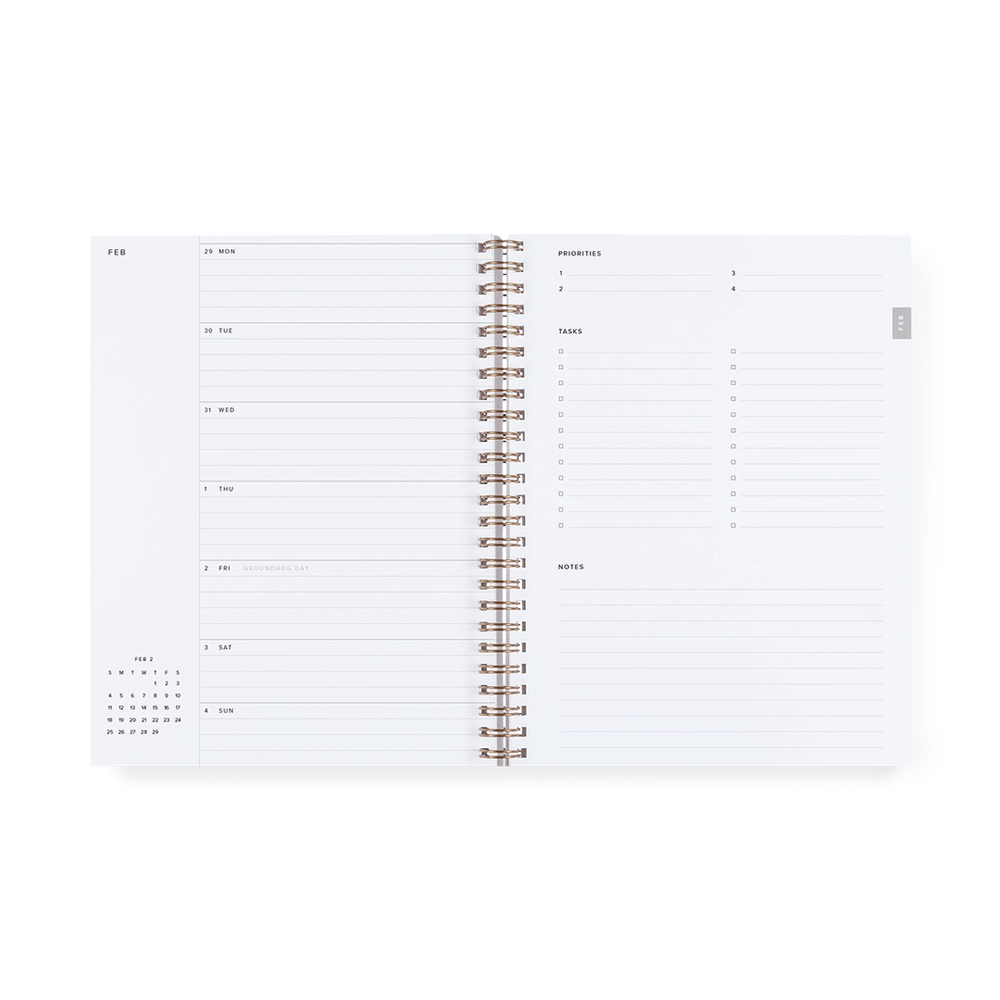 2025 Compact Year Task Monthly & Weekly Planner by Appointed