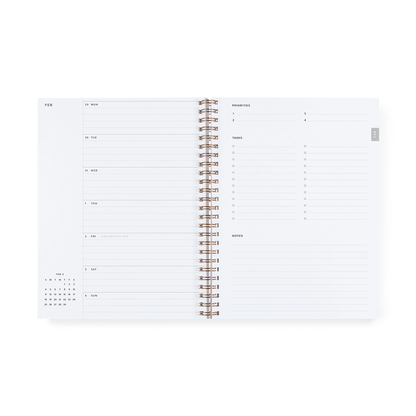 2025 Compact Year Task Monthly & Weekly Planner by Appointed