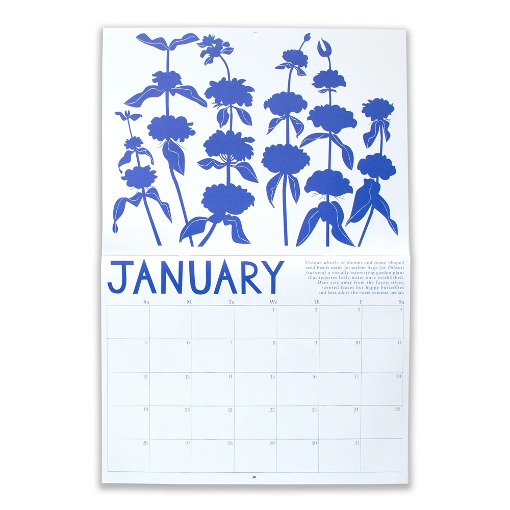 2025 Write-on Drought Tolerant Plants Calendar by Banquet Workshop