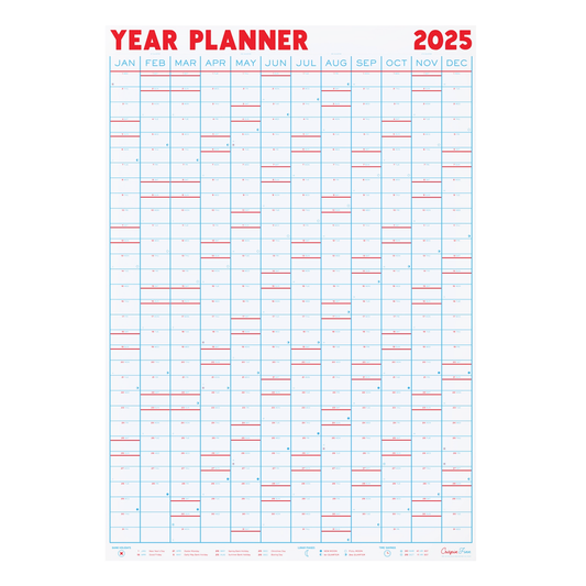 2025 Year Planner Portrait Wall Calendar by Crispin Finn