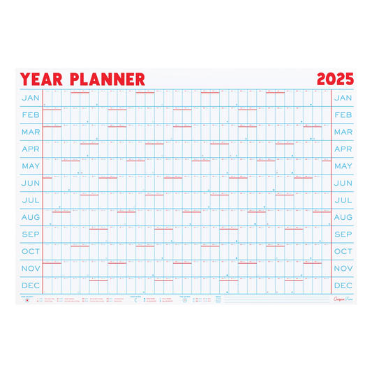 2025 Year Planner Landscape Wall Calendar by Crispin Finn