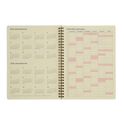 Rollbahn 2024-2025 Spiral XL Monthly Planner by Delfonics