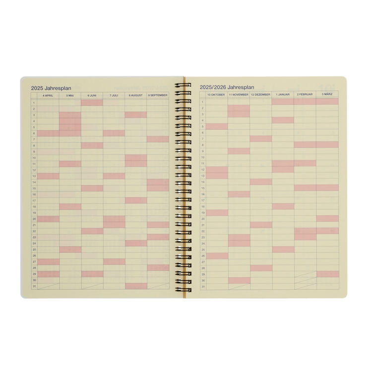 Rollbahn 2024-2025 Spiral XL Monthly Planner by Delfonics