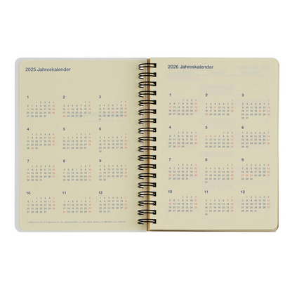 Rollbahn 2024-2025 Spiral Medium Monthly Planner by Delfonics