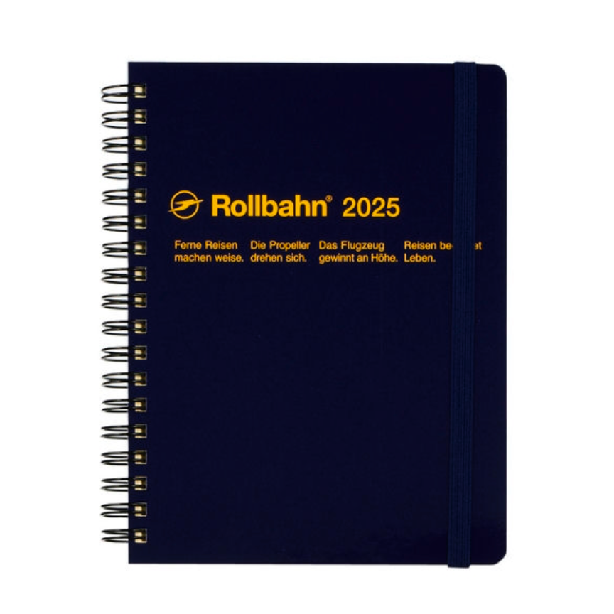 Rollbahn 2024-2025 Spiral Medium Monthly Planner by Delfonics