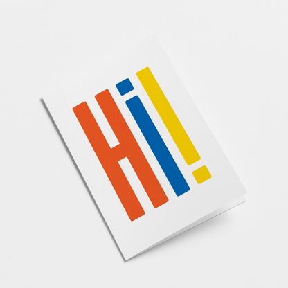 Hi Card by Graphic Factory