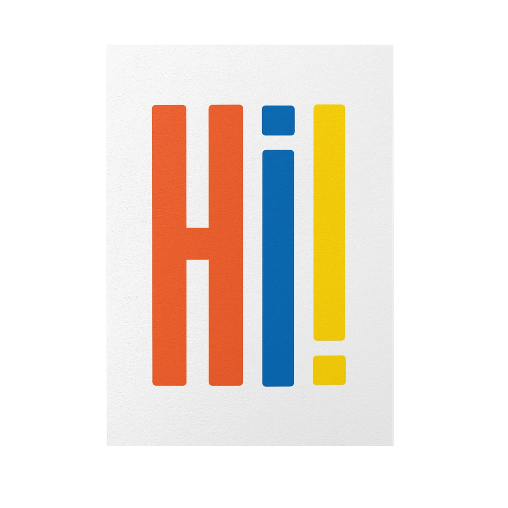 Hi Card by Graphic Factory