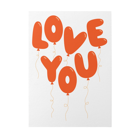 Love You Card by Graphic Factory