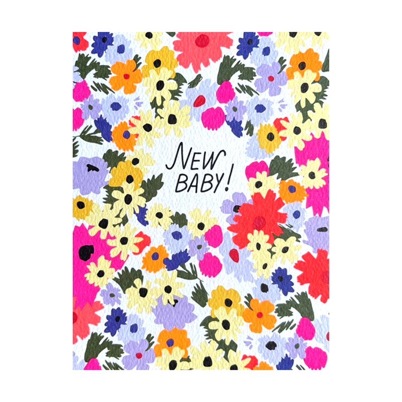 New Baby Martha's Garden Card by Hartland Brooklyn