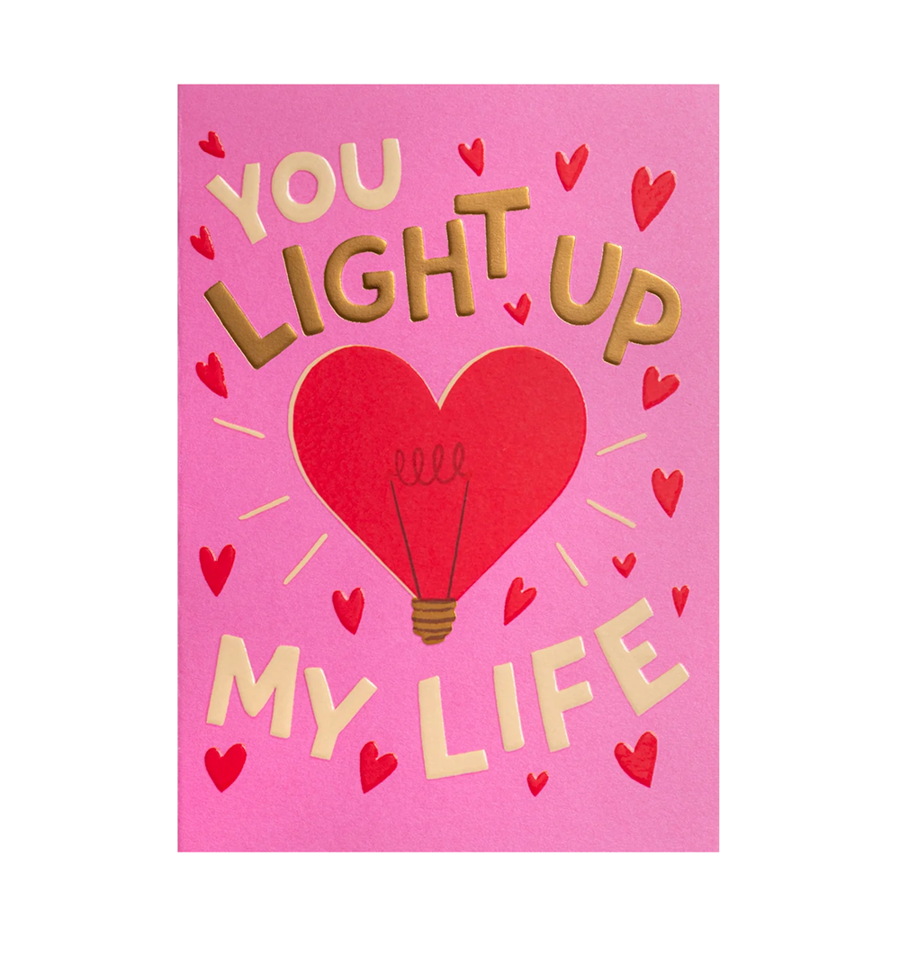 Ruby Taylor You Light Up My Life Card by Lagom Design