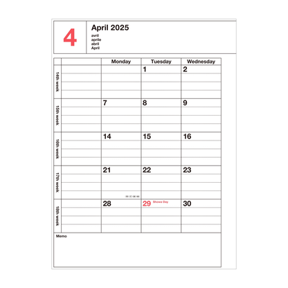 2025 Notebook Calendar S Monthly Planner by Mark's