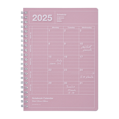 2025 Notebook Calendar S Monthly Planner by Mark's