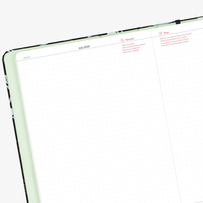 2025 Weekly & Monthly Horizontal Planner by Mossery