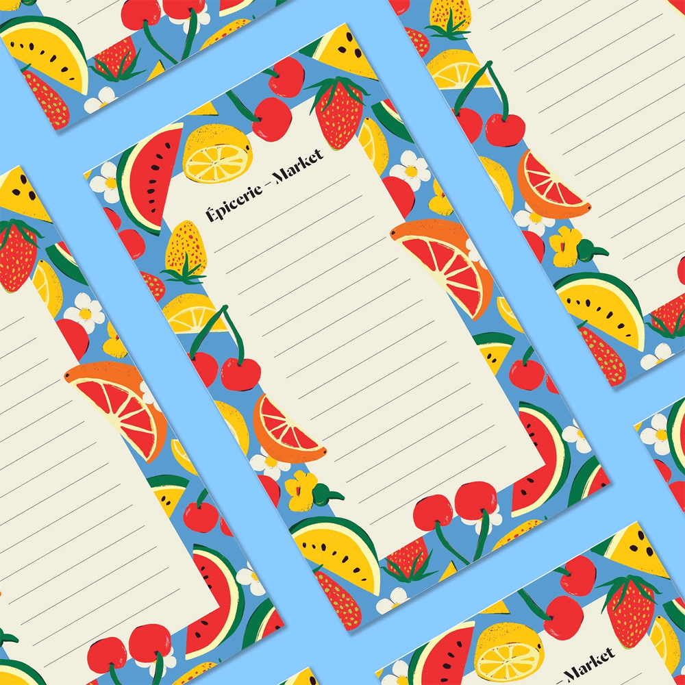 Harvest Market List Notepad by Paperole