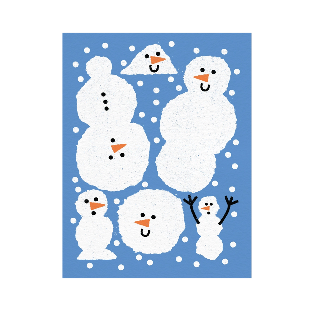 Joyful Snowmen Card by Paperole