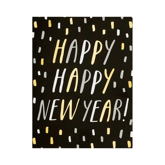 New Year Confetti Holiday Card by The Social Type