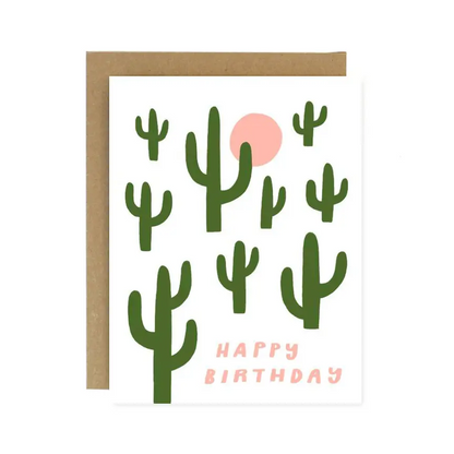 Happy Birthday Cactus Card by Worthwhile Paper