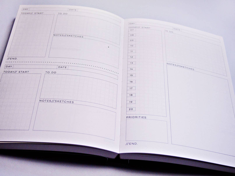 Daily Planner Book by The Completist