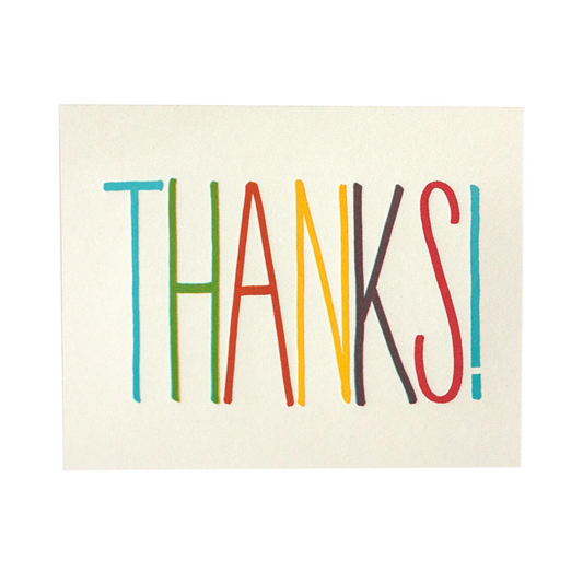 Thanks Rainbow Card Set by Fugu Fugu Press