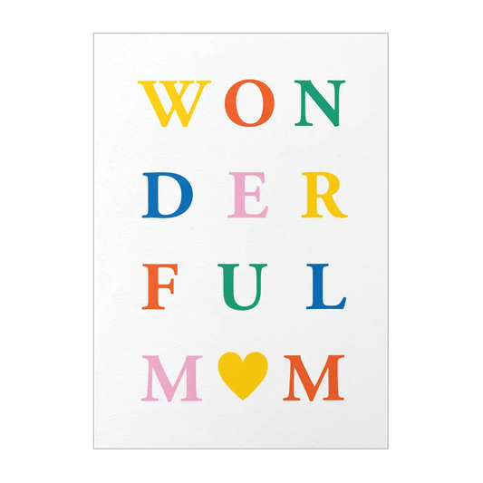 Wonderful Mom Card by Graphic Factory