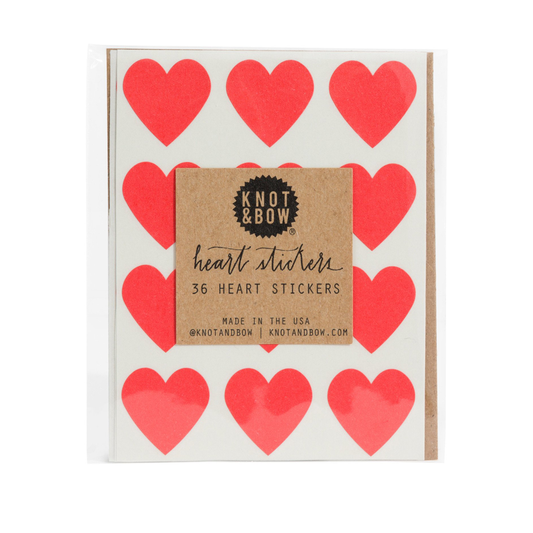 Heart Stickers by Knot & Bow