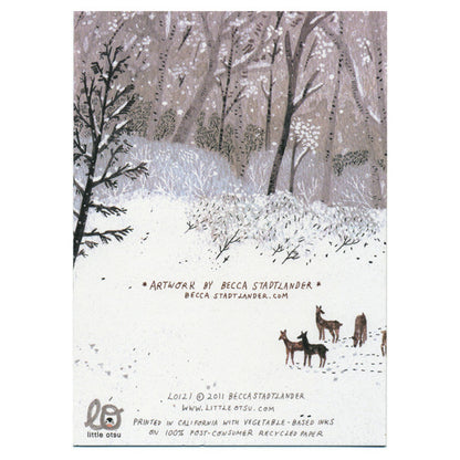 Becca Stadtlander Winter Card by Little Otsu