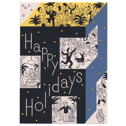 Tomi Um Happy Holidays Card by Little Otsu