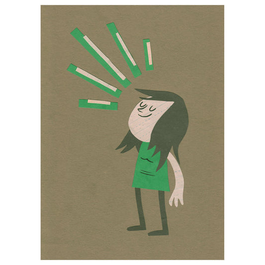 Jeremy Tinder Greengirl Card by Little Otsu