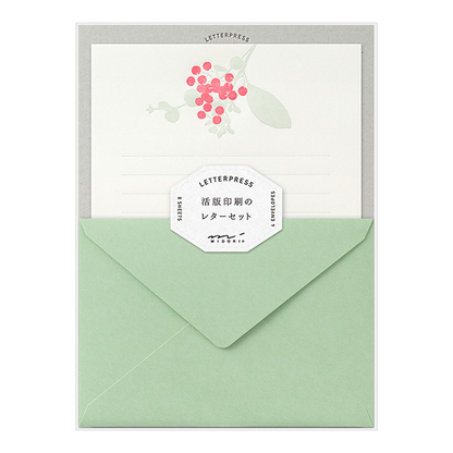 Letterpress Stationery Set by Midori