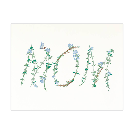 Mom Floral Stem Card by Amy Heitman