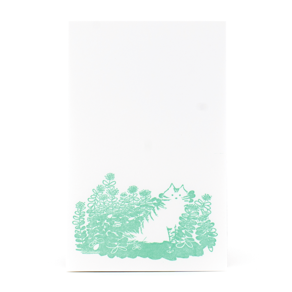 Fluffy Cat Notepad by Smudge Ink