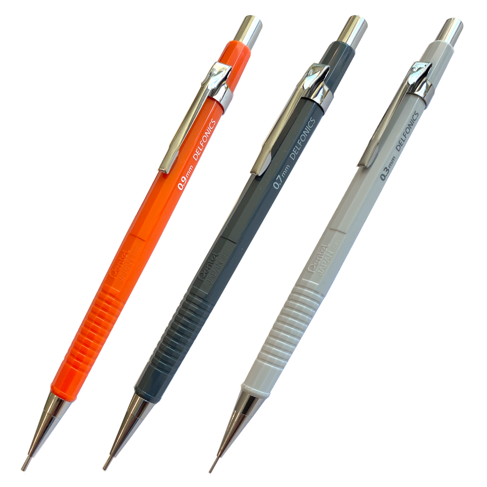 Pentel Sharp Mechanical Pencil by Delfonics - 0.3mm light gray