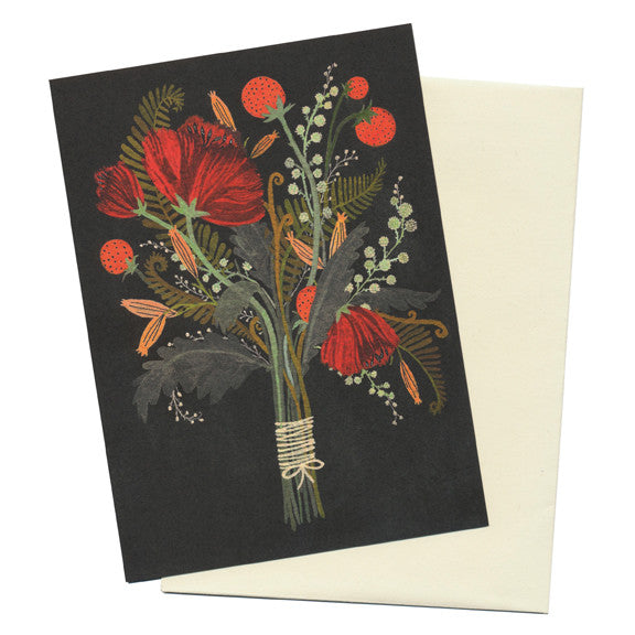 Becca Stadtlander Flowers Card by Little Otsu