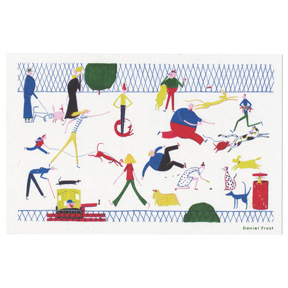 Daniel Frost Dog Park Print by Little Otsu